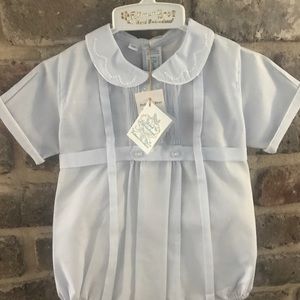 Feltman Bros dressy blue romper.